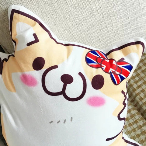 Cartoon Corgi Plush Pillows