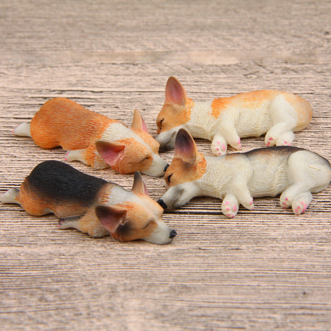 Sleeping Corgi Figurine