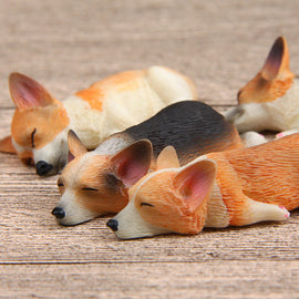 Sleeping Corgi Figurine