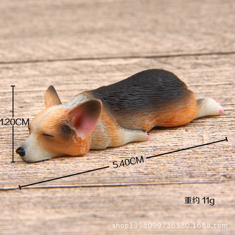 Sleeping Corgi Figurine