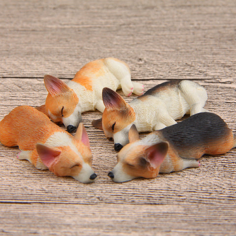 Sleeping Corgi Figurine