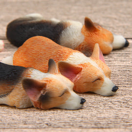 Sleeping Corgi Figurine