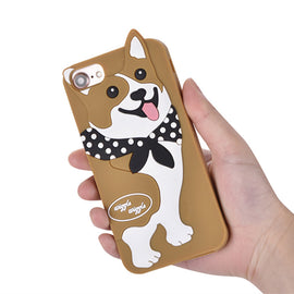 Corgi Soft Silicone Case For iPhone