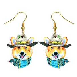 Corgi Long Earrings for Women