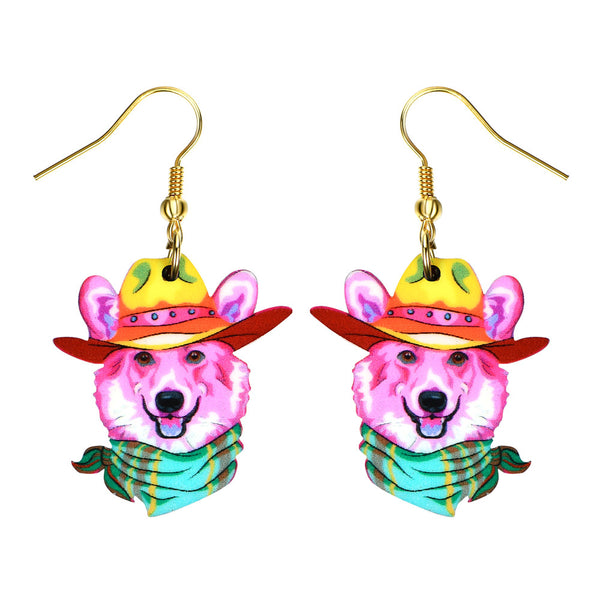 Corgi Long Earrings for Women