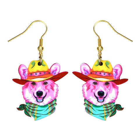 Corgi Long Earrings for Women