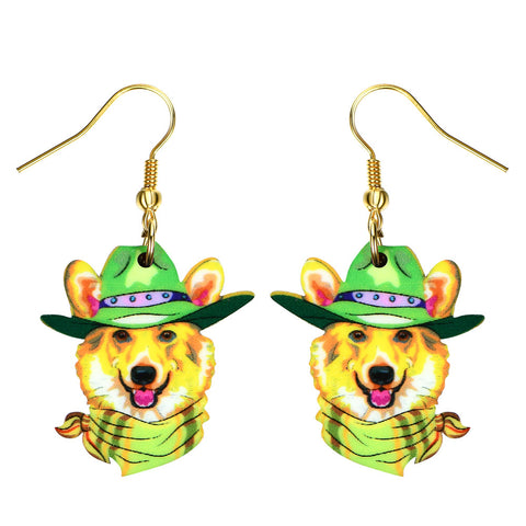 Corgi Long Earrings for Women