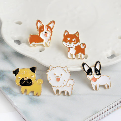 Corgi Jacket Pin Badge
