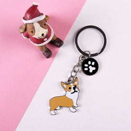 Corgi Pendant Keychain