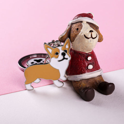 Corgi Pendant Keychain