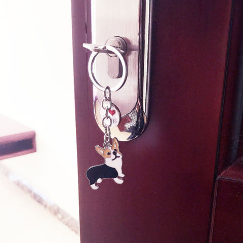 Corgi Pendant Keychain