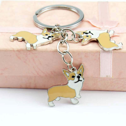 Corgi Pendant Keychain