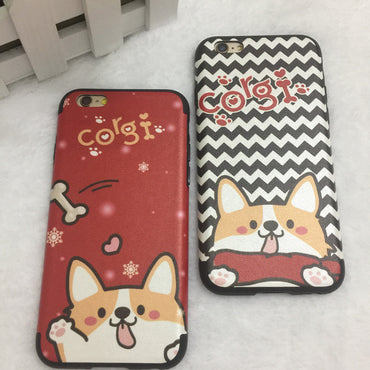 Cartoon Corgi iPhone Cases