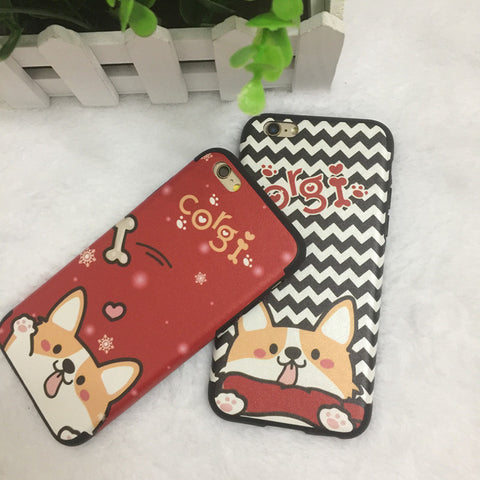 Cartoon Corgi iPhone Cases