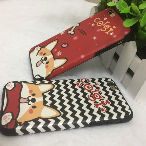 Cartoon Corgi iPhone Cases