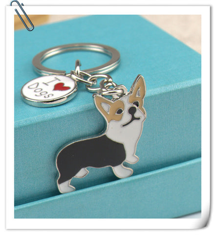 Corgi Pendant Keychain