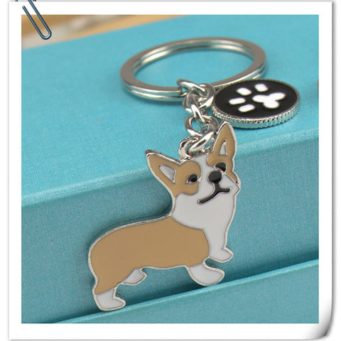 Corgi Pendant Keychain
