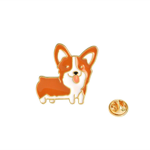 Corgi Jacket Pin Badge