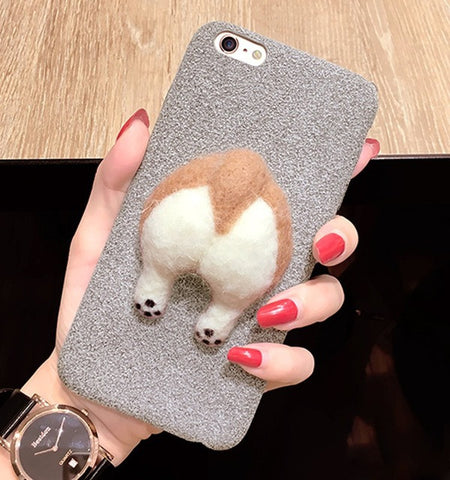 Corgi Butt Soft Phone Case Cover